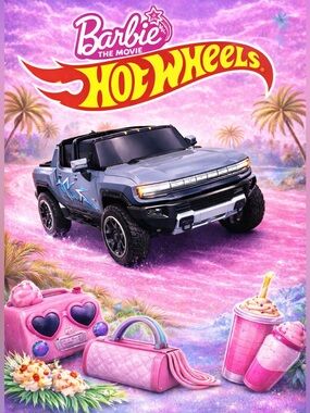 Hot Wheels Barbie The Movie 2024 GMC Hummer EV 1:64 Diecast Mattel